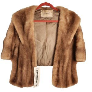 Mink Stole with Pockets Mob Wife Glam Chudik's Birmingham Vintage & Klenditioned